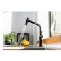 Abode Tubist T Pull Out Spray Kitchen Tap - Matt Black