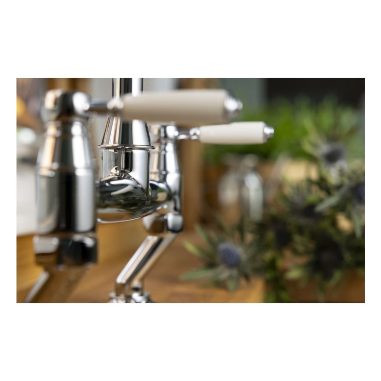 Abode Oxbury Bridge Mixer Tap - Chrome