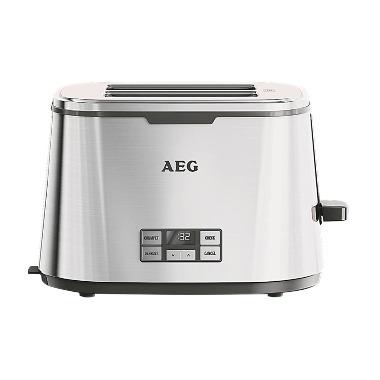 GRADE A2 - AEG AT7800-U 7 Series 2-slice Toaster With Timer Stainless Steel