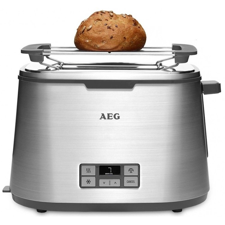 GRADE A2 - AEG AT7800-U 7 Series 2-slice Toaster With Timer Stainless Steel