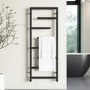 Black Designer Towel Radiator 1270 x 500mm - Atka