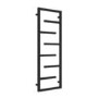 Black Designer Towel Radiator 1270 x 500mm - Atka