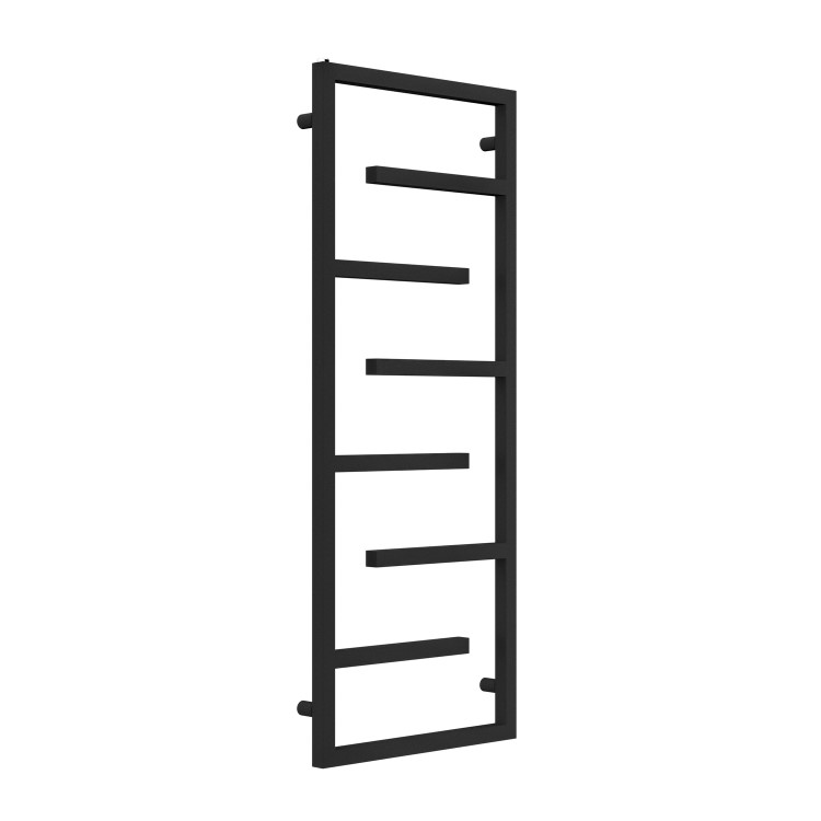 Black Designer Towel Radiator 1270 x 500mm - Atka