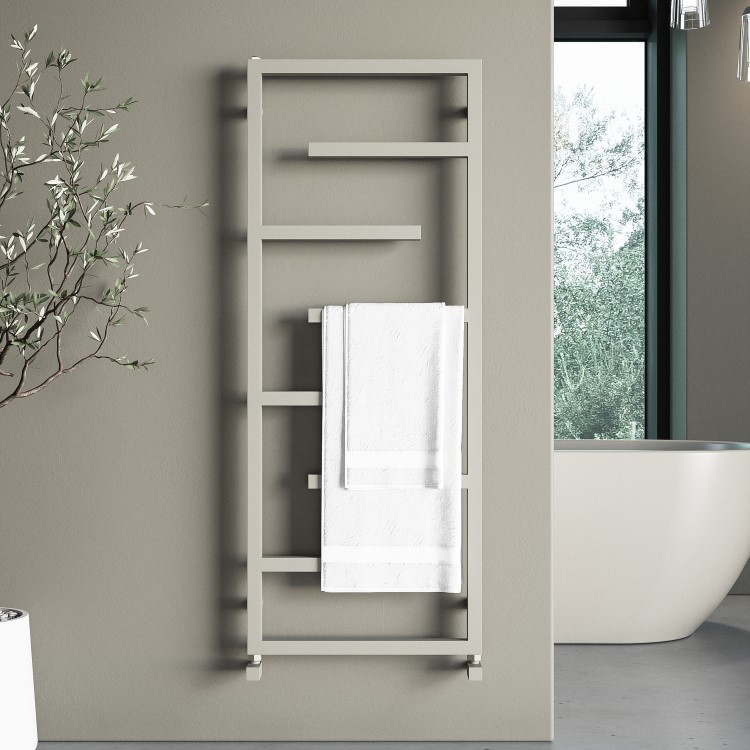 Beige Designer Towel Radiator 1270 x 500mm - Atka