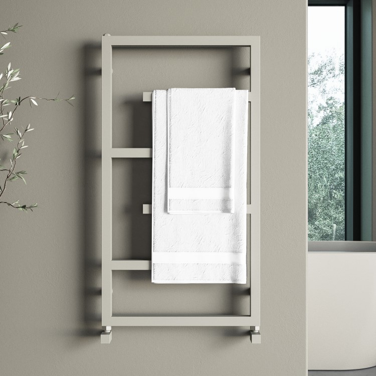 Beige Designer Towel Radiator 915 x 500mm - Atka