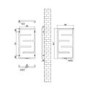Beige Designer Towel Radiator 915 x 500mm - Atka