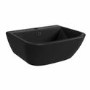 Matt Black Cloakroom Wall Hung Basin 450mm - Atlanta