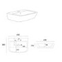 Cloakroom Wall Hung Basin 450mm - Atlanta