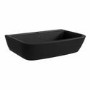 Matt Black Wall Hung Basin 600mm - Atlanta