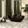 Black Freestanding Double Ended Transparent Resin Bath 1700 x 750mm - Aurea