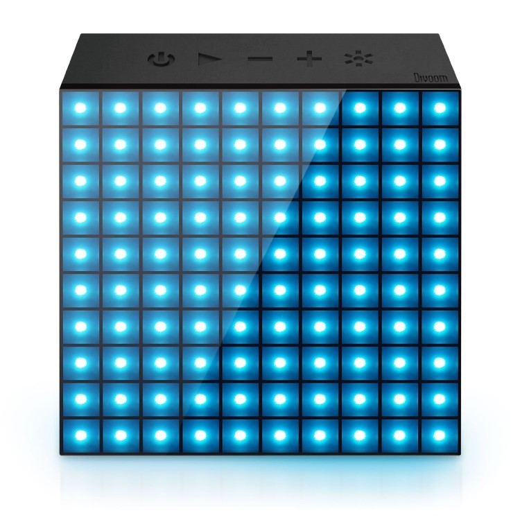 AuraBox Customisable LED Pixel Art Bluetooth Speaker & Alarm Clock - Draw Your Own Designs!