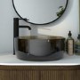 Amber Round Transparent Resin Countertop Basin 400mm - Aurea