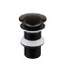 Black Transparent Click Clack Unslotted Basin Waste - Aurea