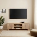 AUS03 Large Solid Mango Wood TV Stand with Storage - TV's up to 60" - Austin