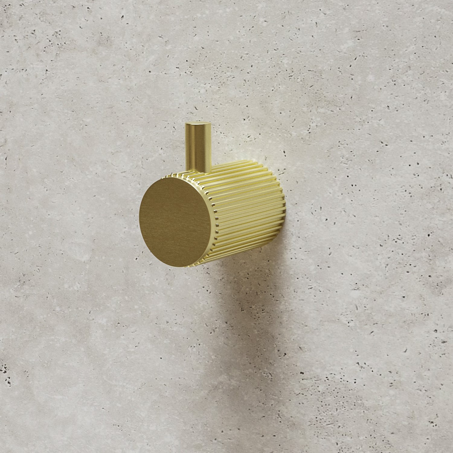 Arissa Brass Knurled Towel Hook Size 5.3