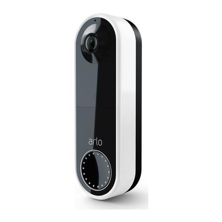 Arlo 1080p HD Essential Video Doorbell with Siren - White