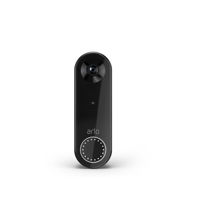 Arlo 1080p HD Essential Video Doorbell with Siren - Black