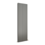 GRADE A2 - Eco Eleganza Anthracite Vertical Flat Designer Aluminium Radiator 1800x525mm Double Panel 5124 BTU