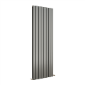Eco Eleganza Anthracite Vertical Flat Designer Aluminium Radiator 1800x600mm Double Panel 5856 BTU