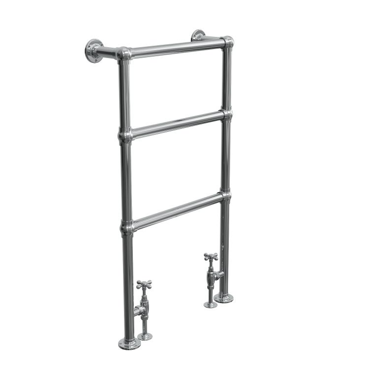 Traditional Chrome Bathroom Towel Radiator - 914 x 535mm