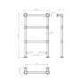 Traditional Chrome Bathroom Towel Radiator - 914 x 535mm