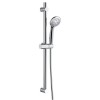 Chrome Round Easy Adjustable Height Slide Rail Kit with Hand Shower