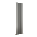 Eco Eleganza Anthracite Vertical Flat Designer Aluminium Radiator 1800x450mm Single Panel 3388 BTU