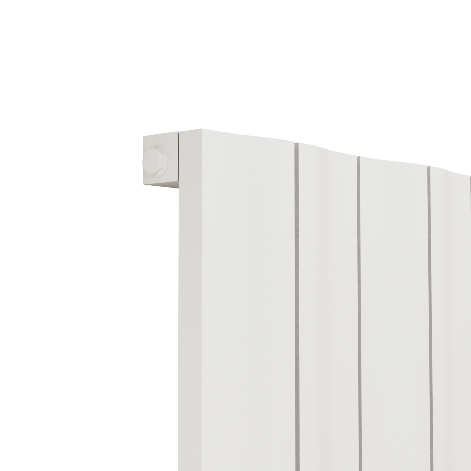 Eco Vivante White Vertical Wave Designer Aluminium Radiator 1800x565mm ...