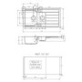 Abode Oriel 1.5 Bowl Inset Black Granite Kitchen Sink