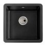 Abode Matrix Single Bowl Granite Inset Kitchen Sink - Grey