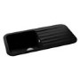 Abode Dune 1.0 Bowl Granite Kitchen Sink With Reversible Drainer - Matt Black