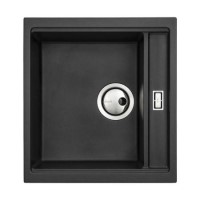 Abode Syncronist Compact 1.25 Bowl Inset/Undermount Kitchen Sink - Metallic Black