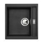 Abode Syncronist Compact 1.25 Bowl Inset/Undermount Kitchen Sink - Metallic Black