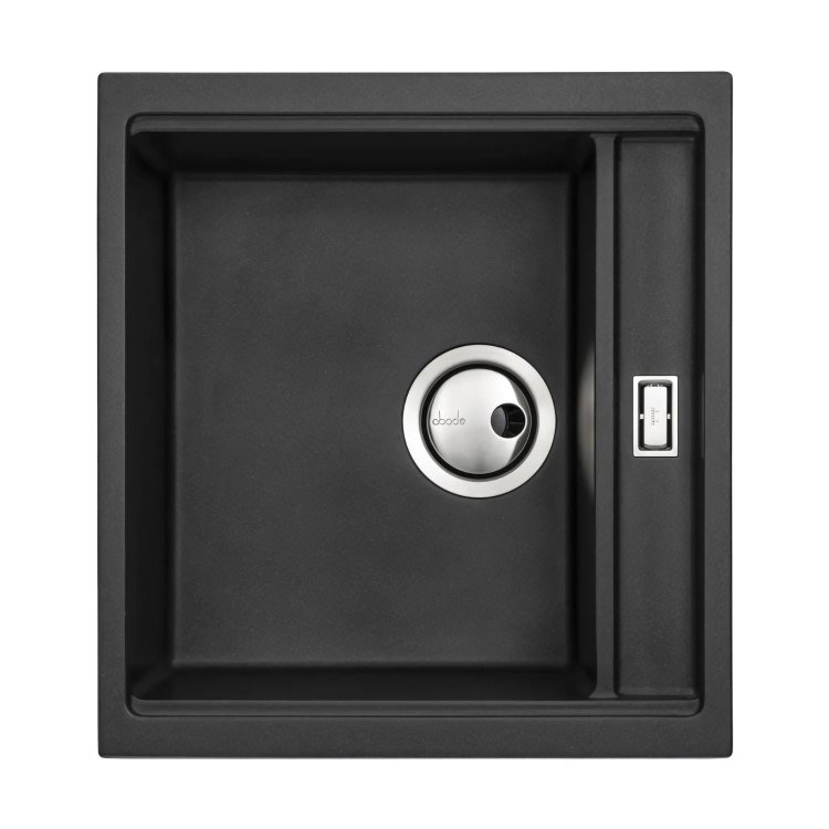 Abode Syncronist Compact 1.25 Bowl Inset/Undermount Kitchen Sink - Metallic Black