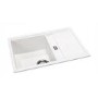 Abode Synchronist Compact 1.25 Sink Bowl & Drainer - White Granite