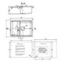 Abode Synchronist 1.25 Bowl Inset / Undermount Grey Granite Kitchen Sink