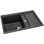 Abode Synchronist 1.25 Bowl Inset / Undermount Black Granite Kitchen Sink