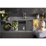 Abode Synchronist 1.25 Bowl Inset / Undermount Grey Granite Kitchen Sink