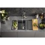 Abode Synchronist 1.25 Bowl Inset / Undermount Grey Granite Kitchen Sink