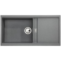Abode Synchronist 1.25 Bowl Inset / Undermount Grey Granite Kitchen Sink
