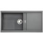 Abode Synchronist 1.25 Bowl Inset / Undermount Grey Granite Kitchen Sink