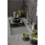 Abode Synchronist 1.25 Bowl Inset / Undermount Grey Granite Kitchen Sink