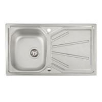 Trydent Single Bowl Inset Kitchen Sink - Stainless Steel