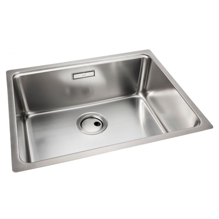 System Sync Single Bowl Kitchen Sink with Accessory Trio - Stainless Steel