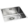Abode Matrix R25 Single Bowl Inset / Undermount Brushed Stainless Steel Kitchen Sink