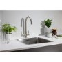 Abode Matrix R25 Single Bowl Inset / Undermount Brushed Stainless Steel Kitchen Sink