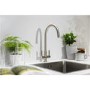Abode Matrix R25 Single Bowl Inset / Undermount Brushed Stainless Steel Kitchen Sink