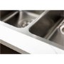 Abode Matrix R25 Left Hand 1.5 Bowl Inset / Undermount Brushed Stainless Steel Kitchen Sink