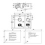 Abode Matrix R25 Left Hand 1.5 Bowl Inset / Undermount Brushed Stainless Steel Kitchen Sink