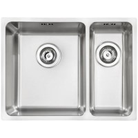 Abode Matrix R25 Left Hand 1.5 Bowl Inset / Undermount Brushed Stainless Steel Kitchen Sink